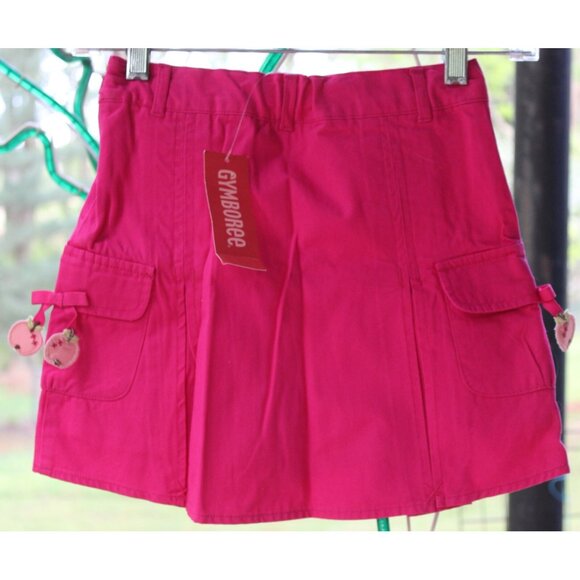 NEW 2007 Gymboree Candy Apple Pink Skort sz 8 Pleated Skirt Pockets Adjust Waist - Picture 4 of 5